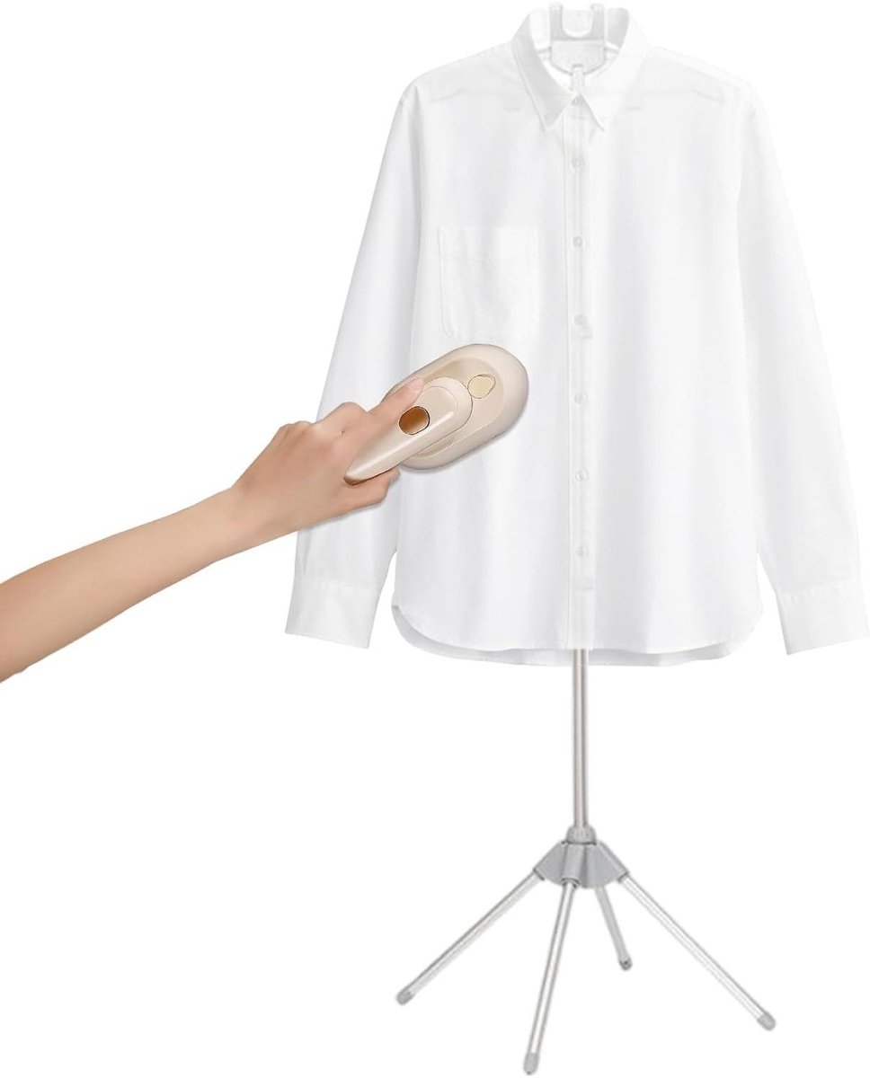 Stoomstrijkijzerhouder - Kleding stomer standaard - Kleding gladstrijken - Telescopische hoogteverstelling - 160 cm - Grijs