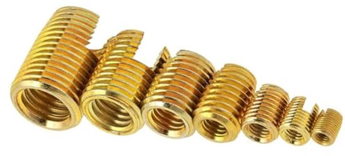 50 STKS Schroefdraad Reparatie Kits M3 M4 M5 M6 M8 M10 M12 - Zelftappende Schroefdraad Inserts