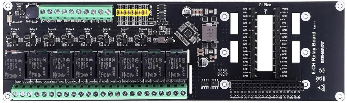 8 Channel Relay Board, Optocoupler Insulated Relay Module, 5-12V Wide Voltage Input, GPIO Jumper Select, LED - ShopVlot