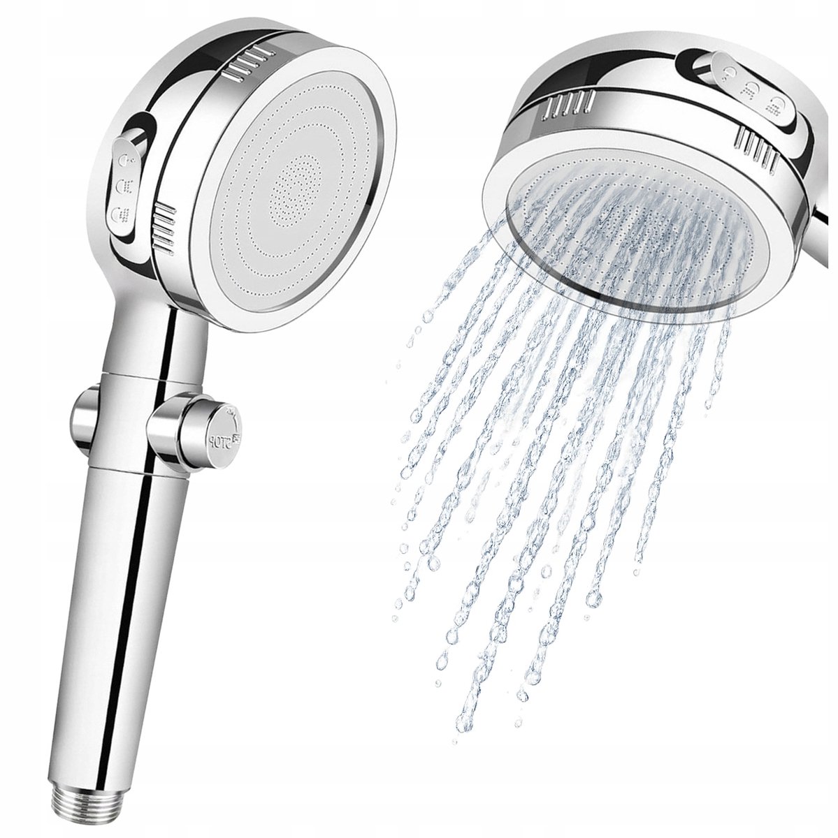 Douchekop 3 standen met Start-Stop functie en waterbesparing