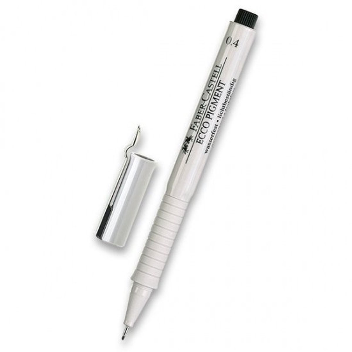 Merkloos Fijnlijnschrijver 0.4mm - Zwart Pigment Inkt