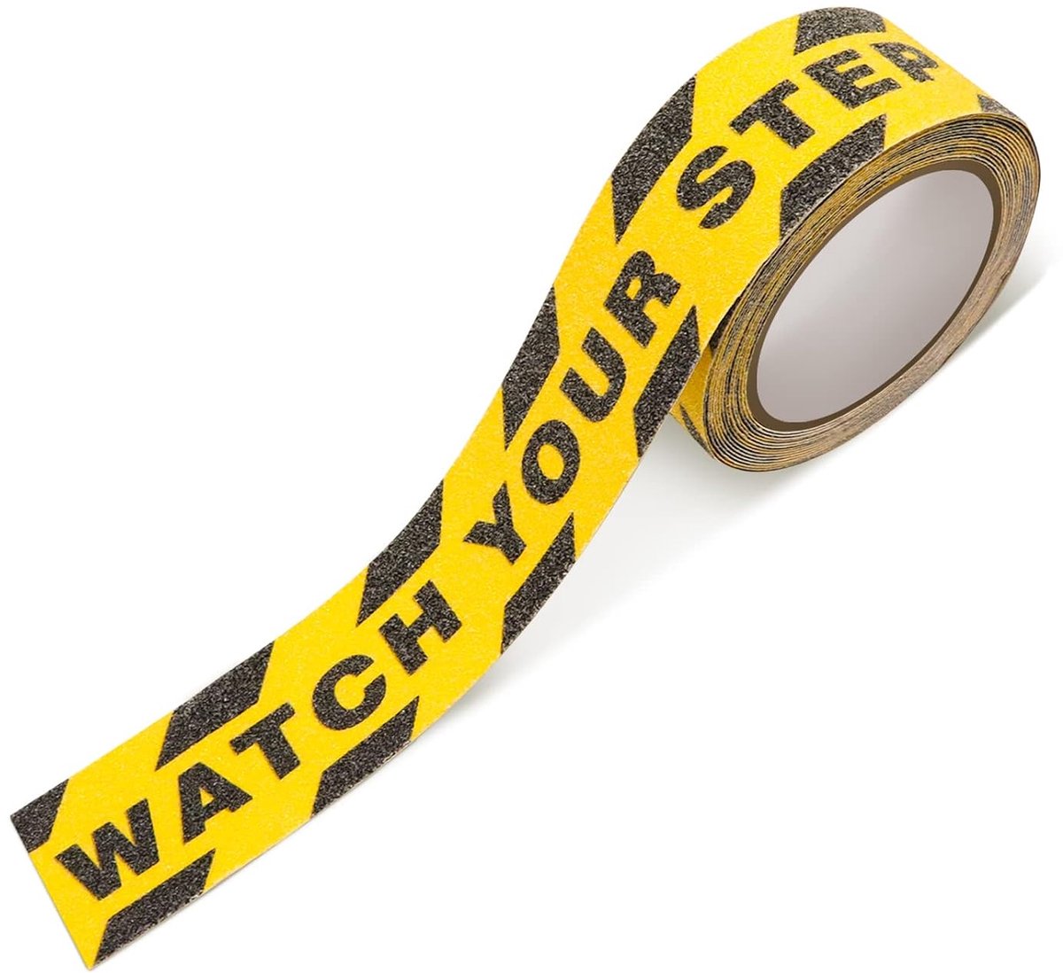Antislip tape 2,9" x 16,4Ft - Geel zwart - Waterdicht - Veiligheid voor trappen en ladders - ShopVlot