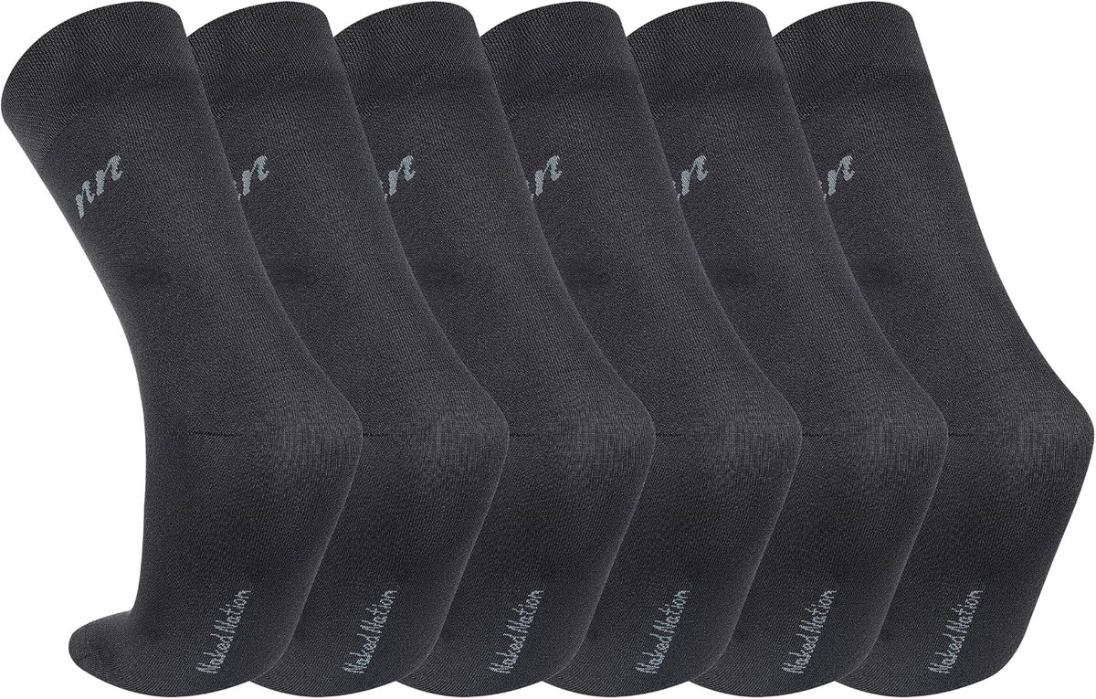 Bamboosokken voor dames en heren - M - grijs - superzacht - ademend en comfortabel - ShopVlot