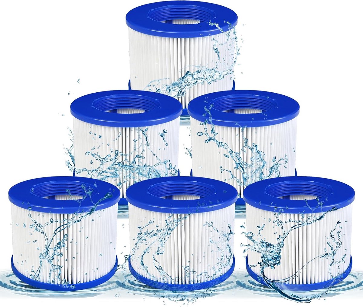 Spa filter cartridge 75 x 100 mm - zonder schroeven - hoge kwaliteit - geschikt voor diverse spa's - ShopVlot