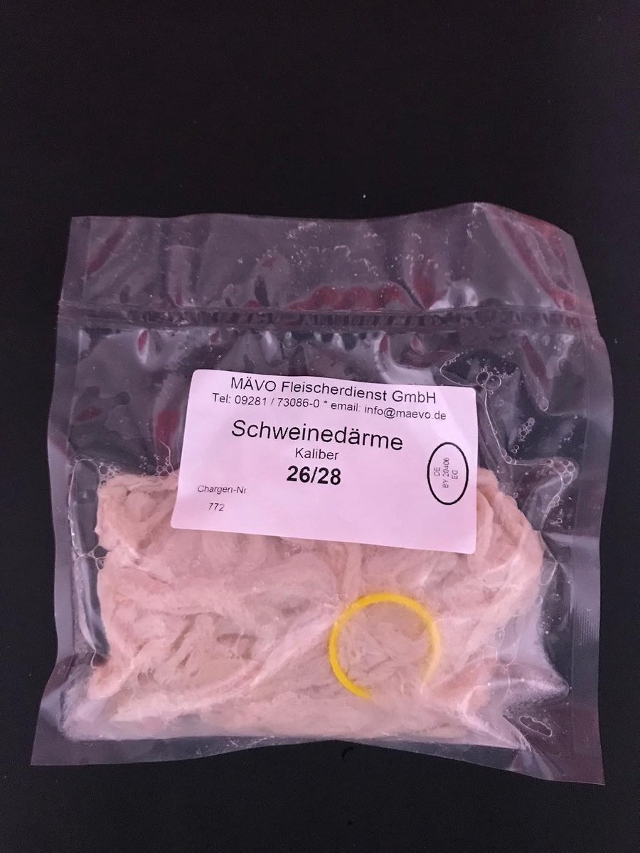 Varkensdarm 26/28 - 15m kwaliteit 1A - Kant-en-klaar in pekel - Ideaal voor het maken van witte worst - ShopVlot