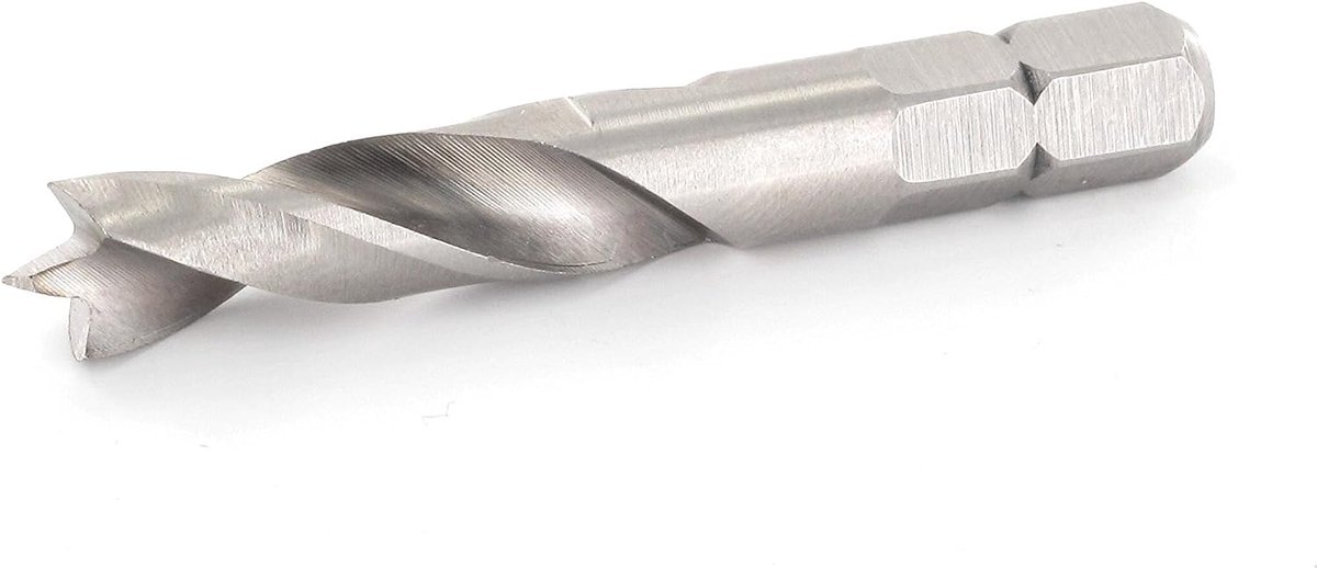 Hout spiraalboor HSS-G 7 mm - 30 mm nuttige lengte - hexagonale schacht - ideaal voor accuschroefmachines - ShopVlot