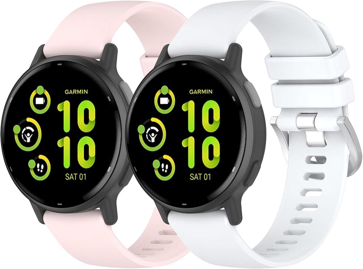 Horlogeband 20mm - Compatibel met Garmin Vivoactive 5/3/3 Music - Verstelbaar - Perfect voor sportieve activiteiten - SnelShoppen