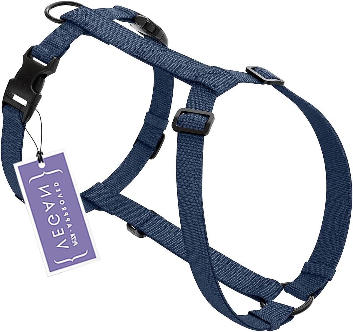 Hondentuigje - Harnas Hond - Comfortabele Wandelingen - Vegan Materiaal - Maat M - Donkerblauw