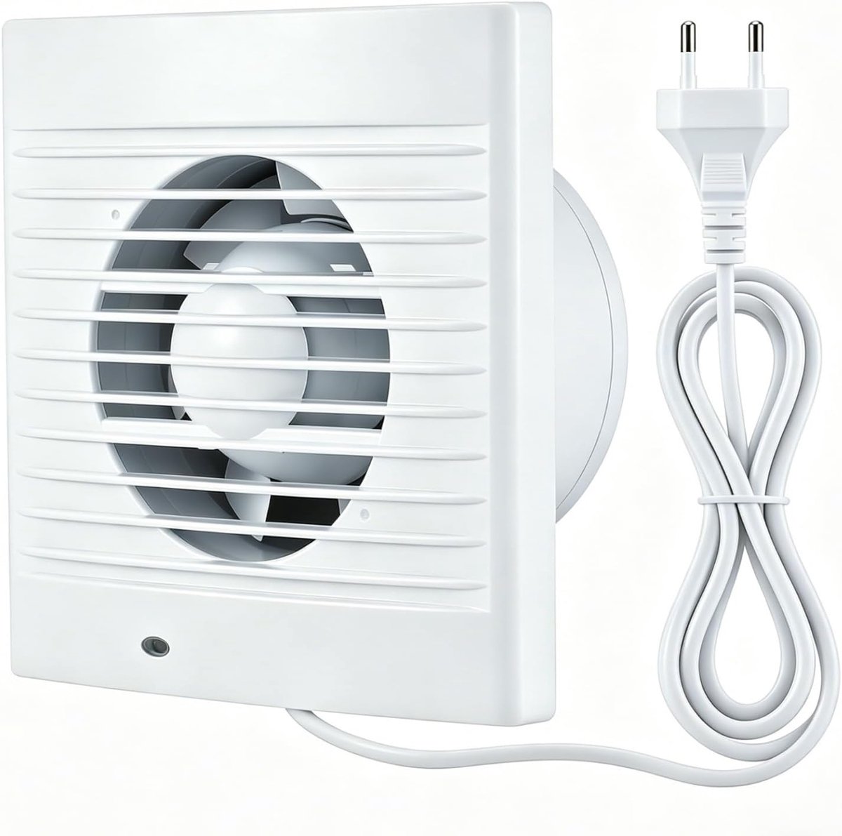 Badkamerventilator 100 mm - met terugslagklep - effectieve ventilatie - eenvoudig te installeren - SnelShoppen