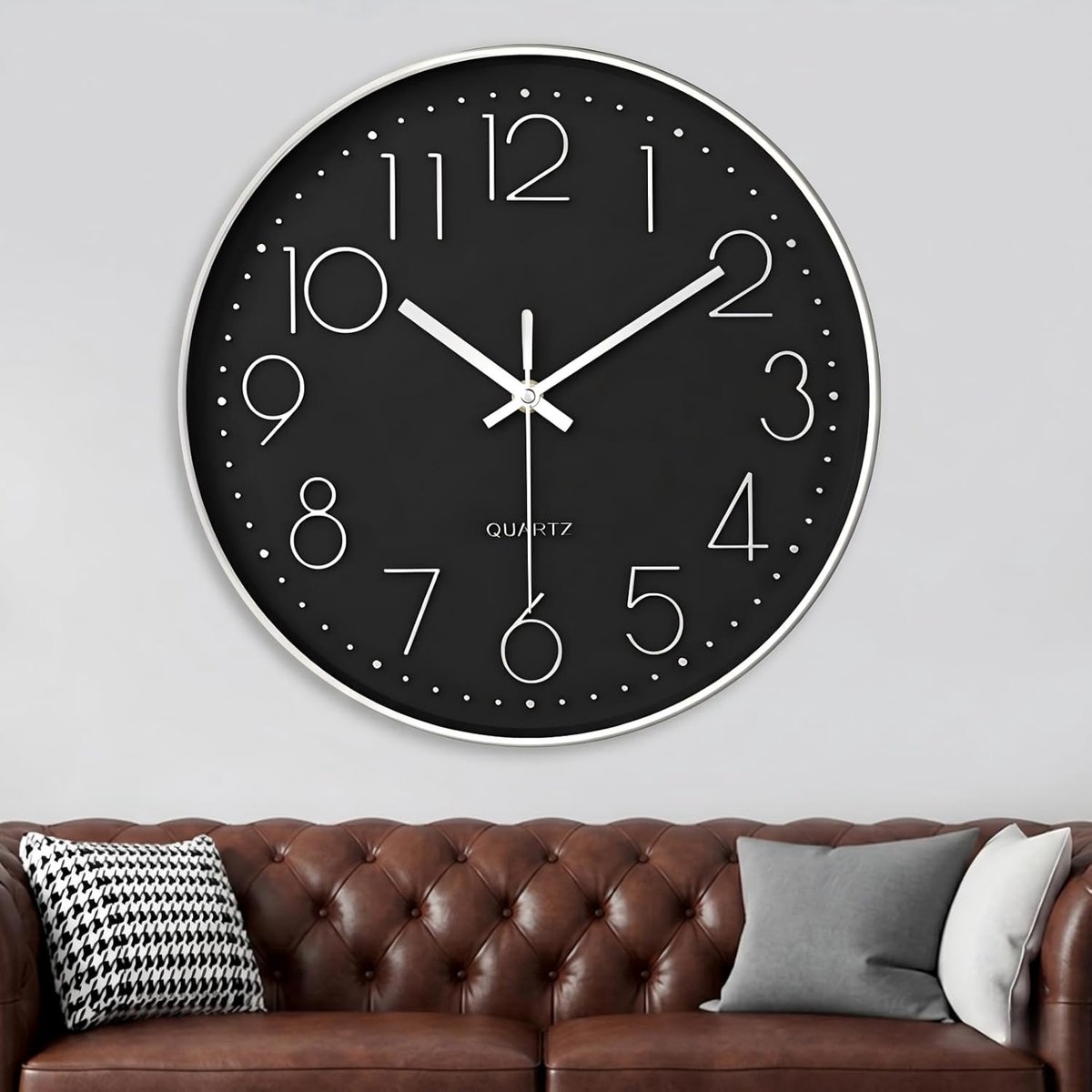 Wandklok - Stille seconde - Hoogwaardig materiaal - Creëer een rustige sfeer - ShopVlot