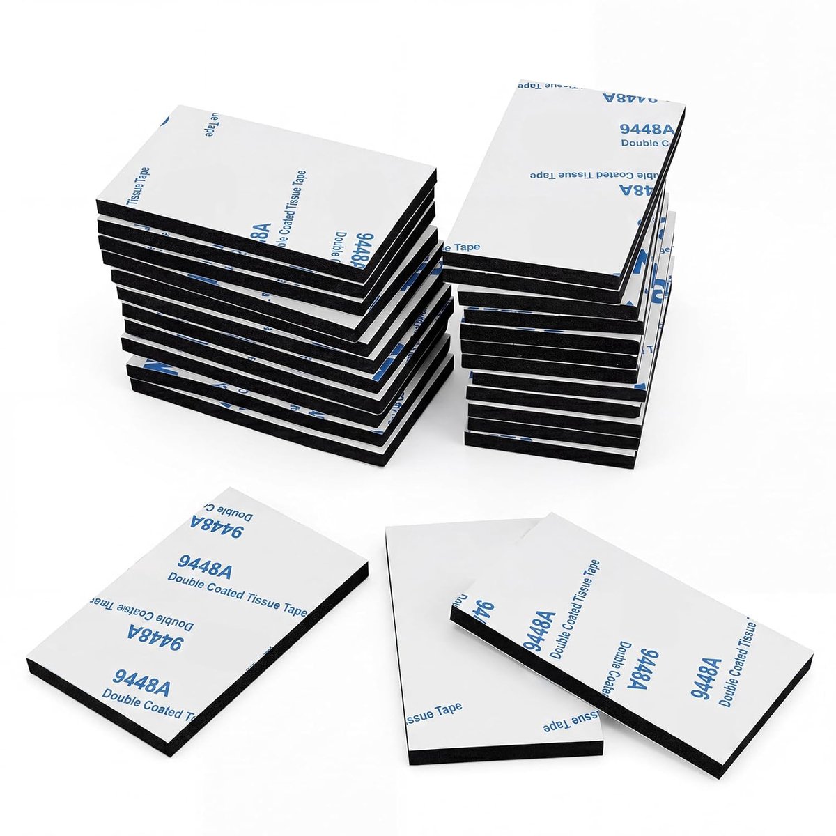 SnelShoppen - Set van 100 Waterbestendige Dubbelzijdige Zelfklevende Pads - Extra Sterke Montagepads/Schuimtape voor Muren, Foto's, Kentekenplaten (50