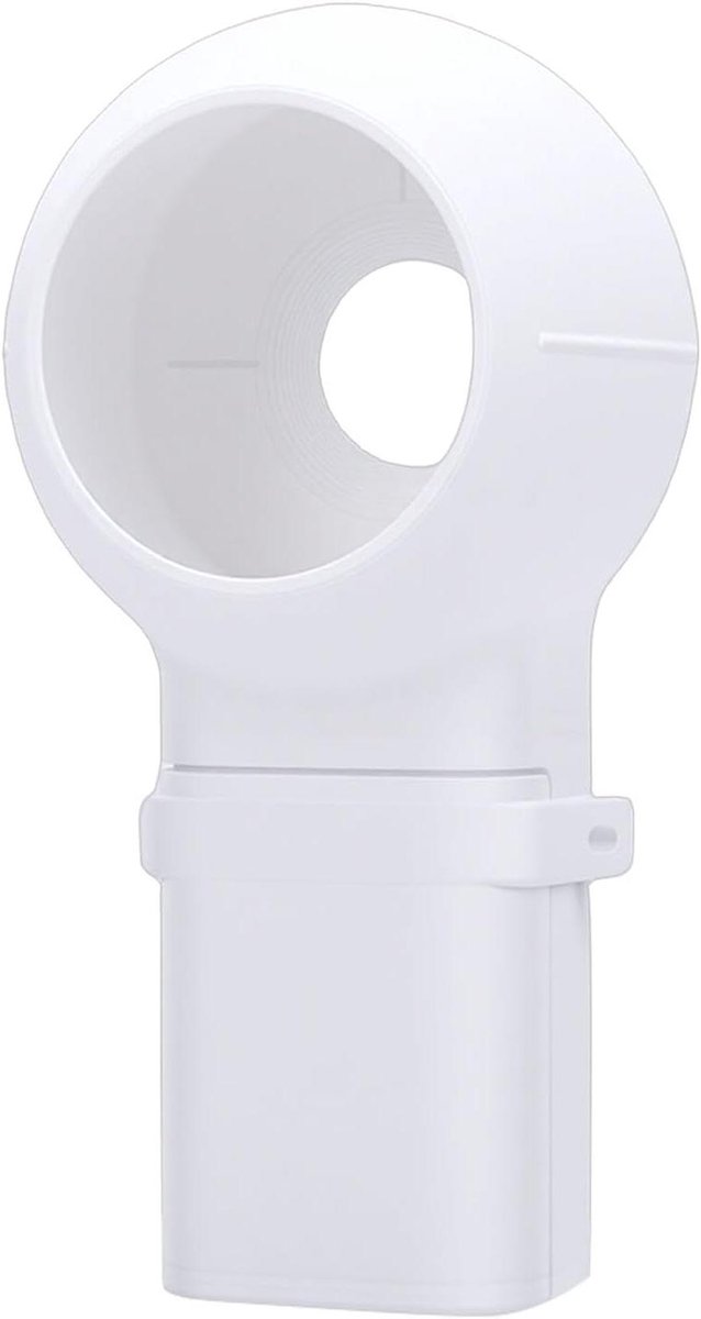 Boorstofvanger - Stofopvangbak Boorafval - Stofvrij Boren - Draagbare Container - 12 x 6 cm - Wit