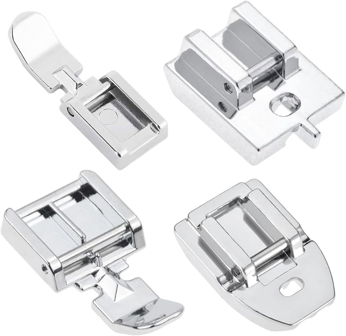 Onzichtbare Rits Voet Set van 4 - Diverse Stijlen - Precisie Naaien - Perfect voor Brother en Singer - ShopVlot