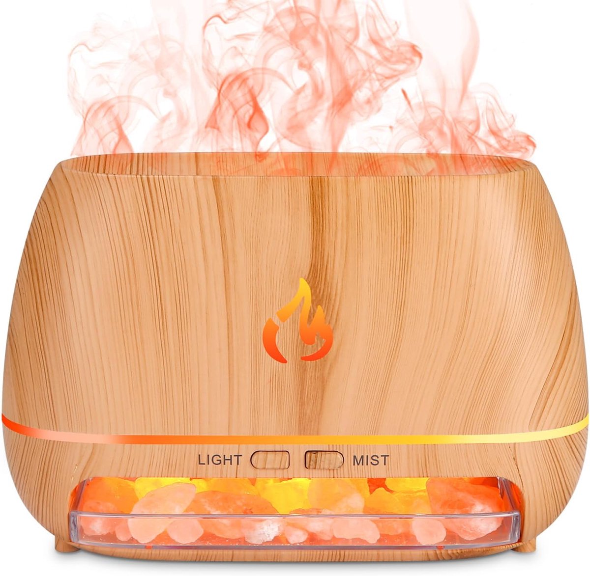 Aroma Diffuser 250 ml - Flame Effect - 7 Kleuren - Verbetert Slaap en Ontspanning - ShopVlot