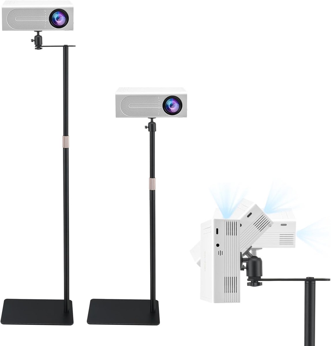 Projector stand 360° draaibaar - laadvermogen tot 5 kg - stabiele projectie - ideaal voor presentaties - ShopVlot