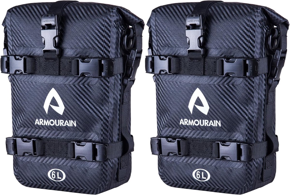 Motorfiets Crash Bar Bags 6L - Waterproof PVC - 2 Stuks - Ideaal voor Slimme Achter- of Zijtassen - ShopVlot