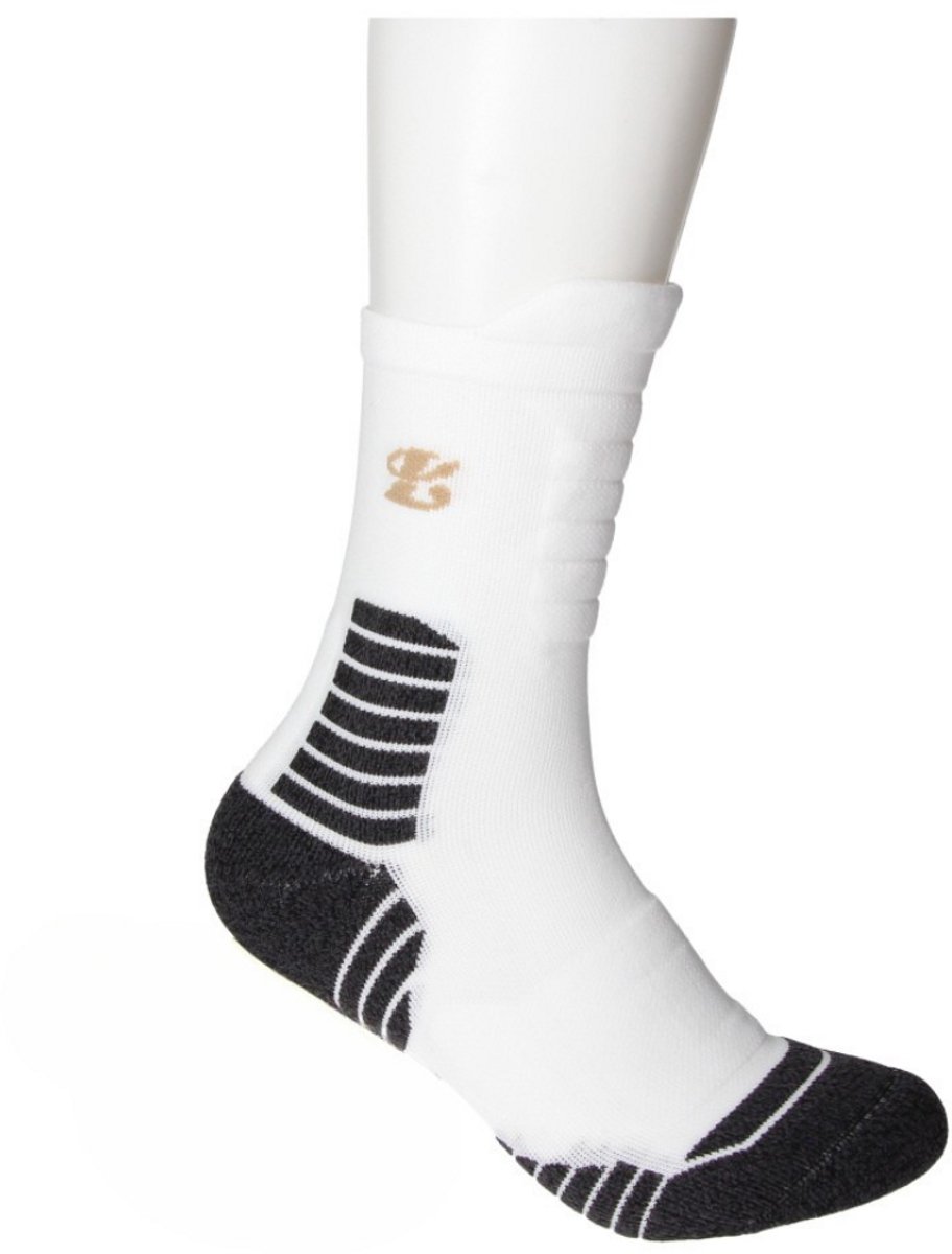 LA BUB Padel Sokken Wit – Comfortabele Sportsokken – Versterkte Hiel & Teen – 39-42