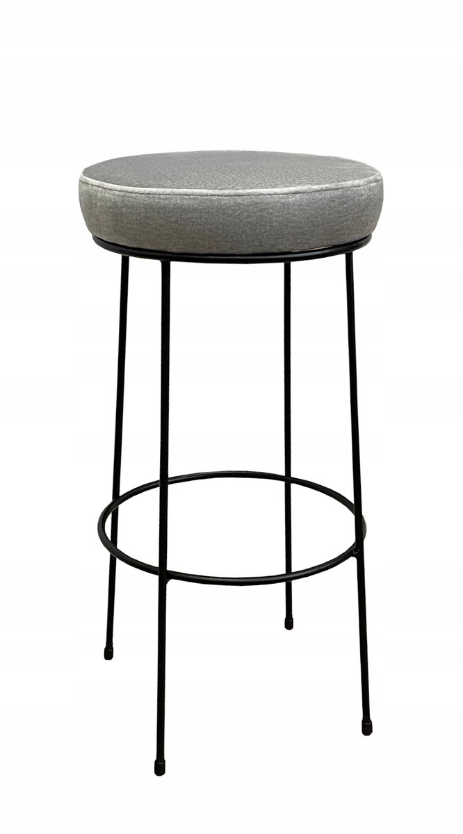 Lage barkruk 66cm metaal loft met gestoffeerde zitting