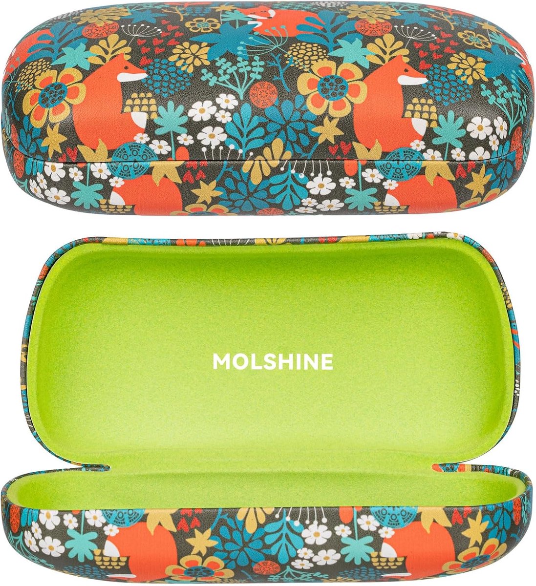 Zonnebril etui groot - klassiek ontwerp - met schoonmaakdoekje - beschermt uw brillen - ShopVlot