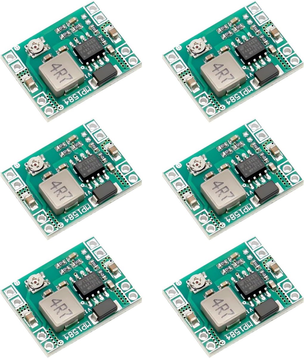 DC-DC Converter 6pcs - Ultra klein - 3A Buck module - Voor Arduino projecten - ShopVlot