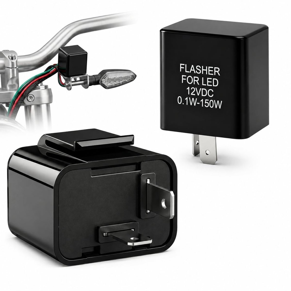 Knipperlichtrelais 12V 2-Polig - Elektronisch - Stabiele knipperfrequentie - Voorkomt hyperflash - ShopVlot