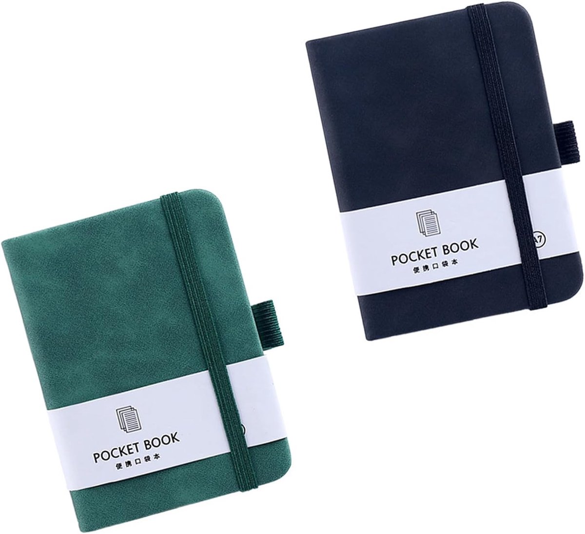 Pocket Notebook A7 - 2 stuks - Hoogwaardige papierkwaliteit - Ideaal voor onderweg - SnelShoppen