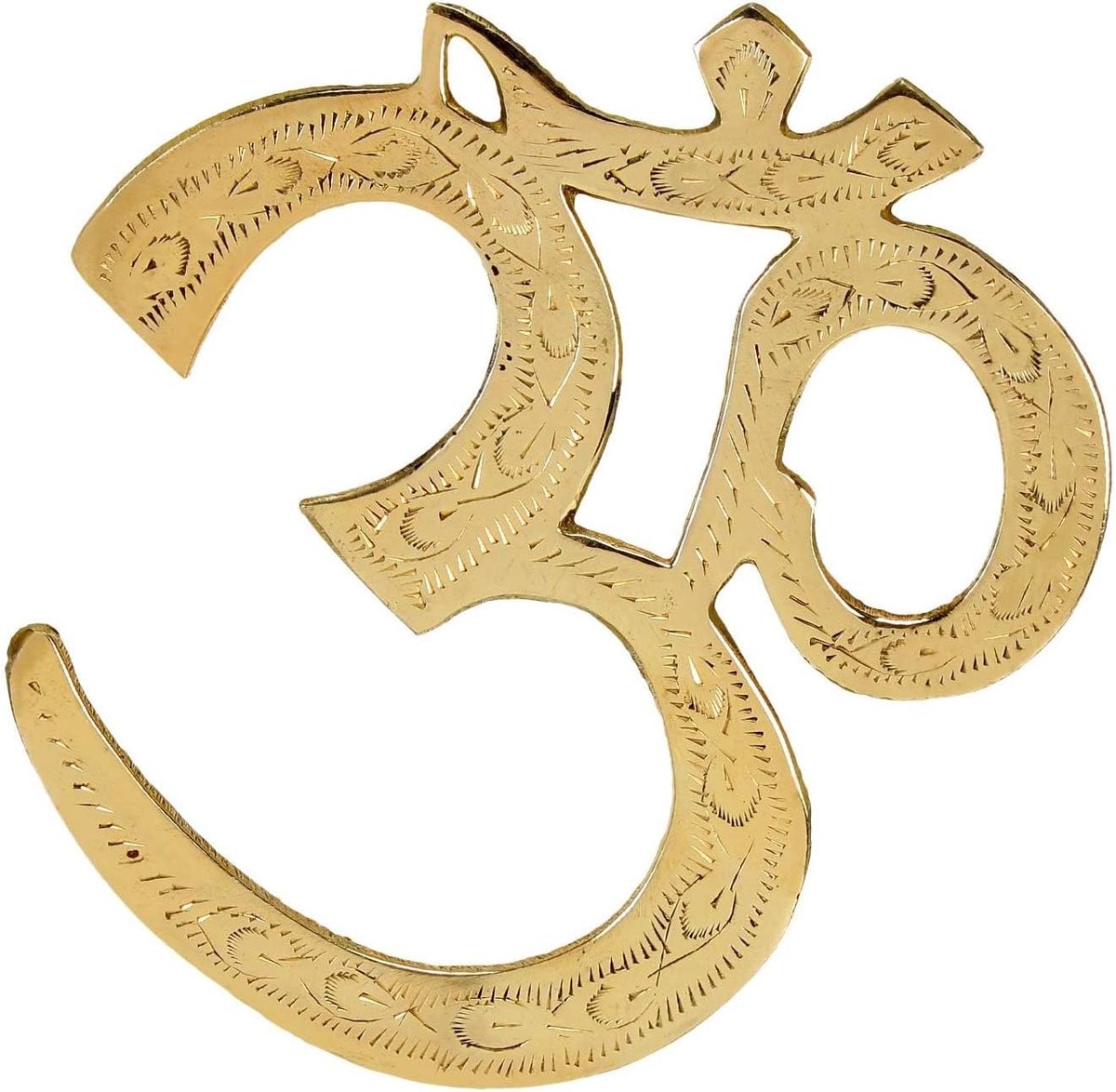 OM sign 30 cm - messing - voor ophangen - unieke decoratie - SnelShoppen