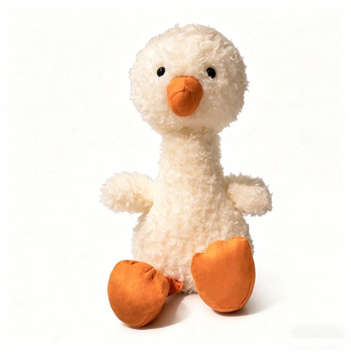 Casalora Pluche Knuffel – Eend Pop – 30cm – Schattige Eend Knuffel – Zacht Comfortabel – Cadeau voor Kinderen Ter Ontspanning en Verzachting van Emoties – Wit