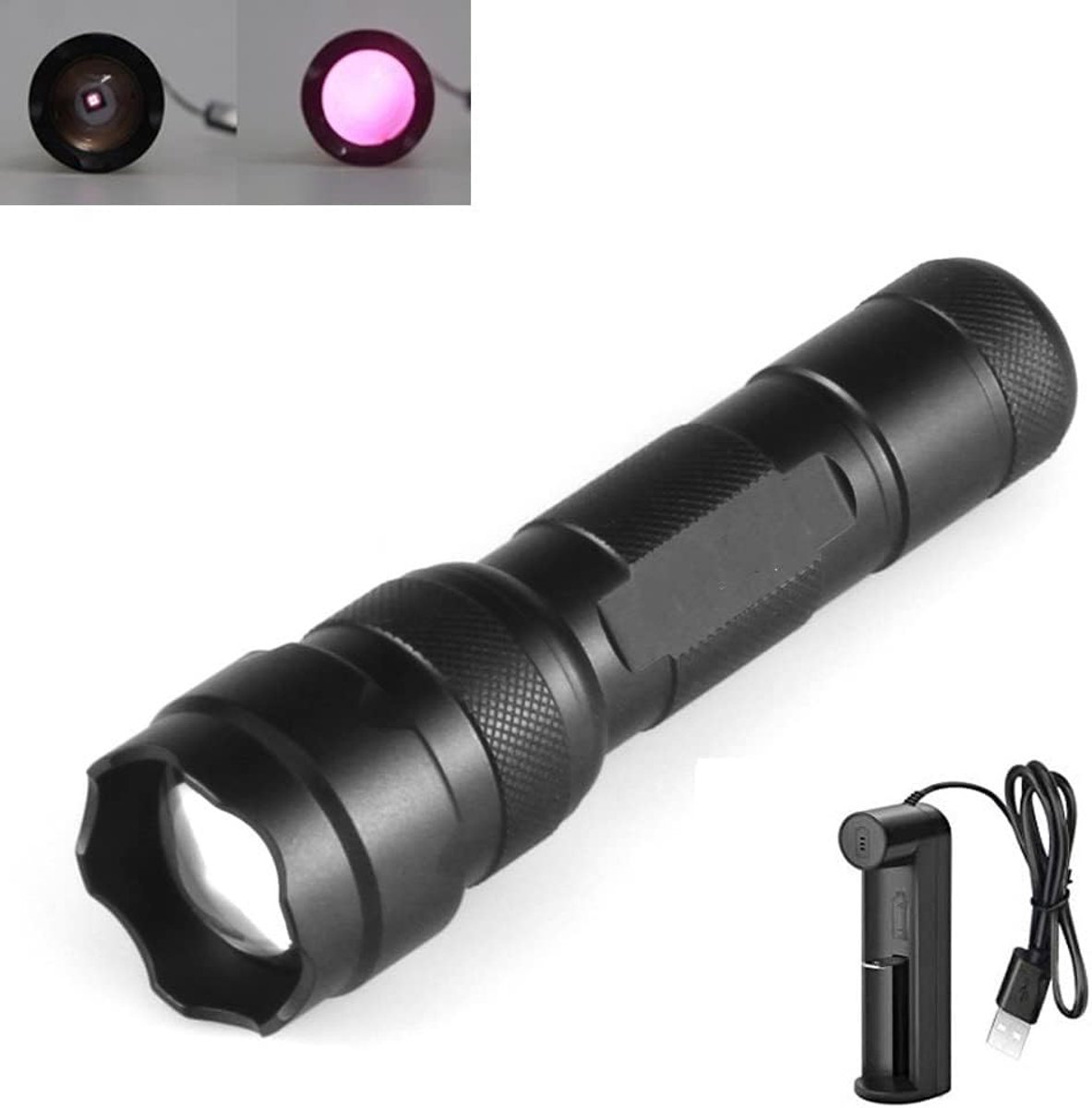 Infrarood zaklamp 940nm - Zoombaar met convex lens - Nachtzichtmodus - Ideaal voor nachtzichtapparatuur - SnelShoppen