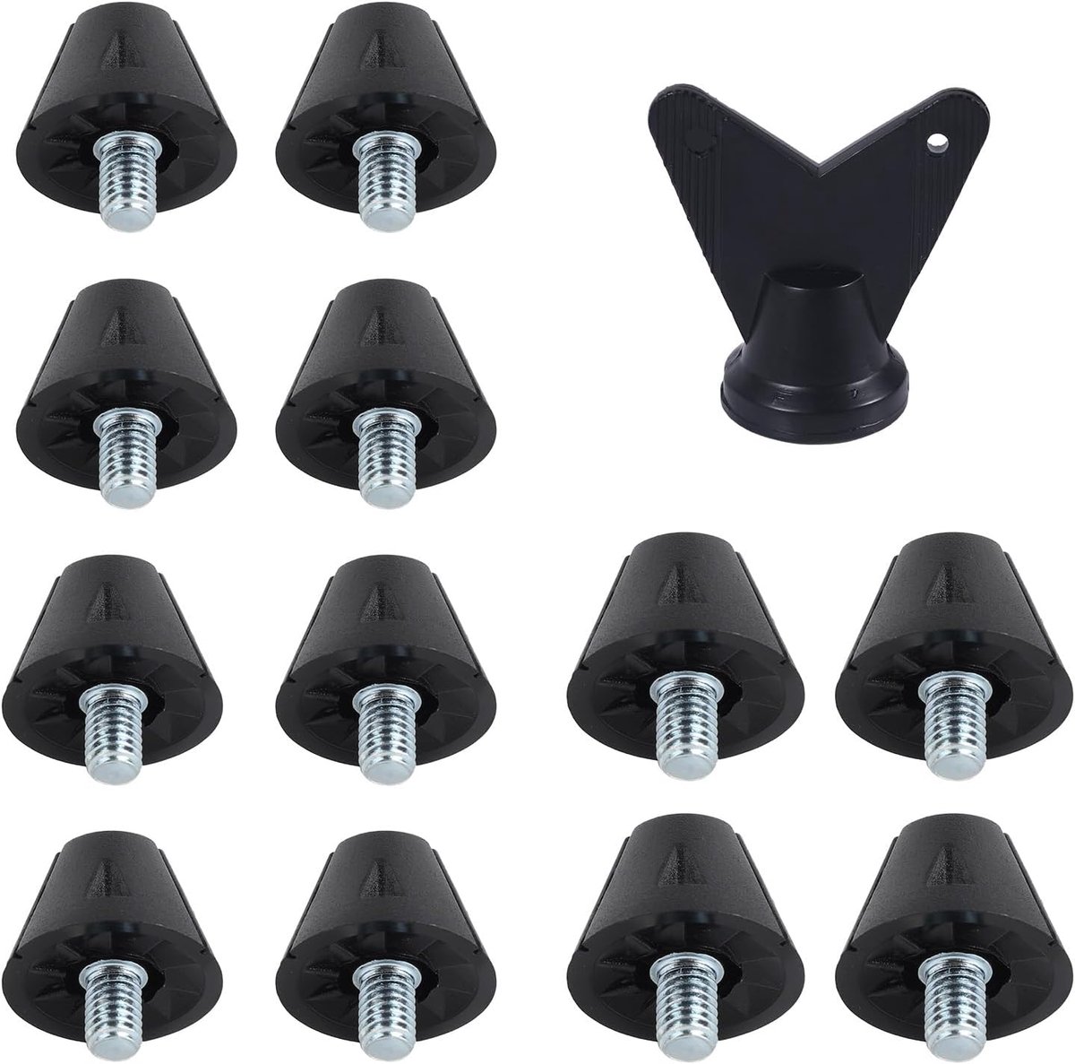 Voetbalschoen studs 12pcs - 13mm & 16mm vervangingsspikes - nylon materiaal - eenvoudig te gebruiken - SnelShoppen