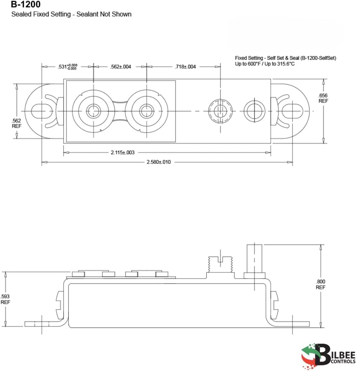 Thermostaat B200 B1200 - Vaste temperatuurinstelling - Tot 340°C - Voor betrouwbare temperatuurregeling - ShopVlot