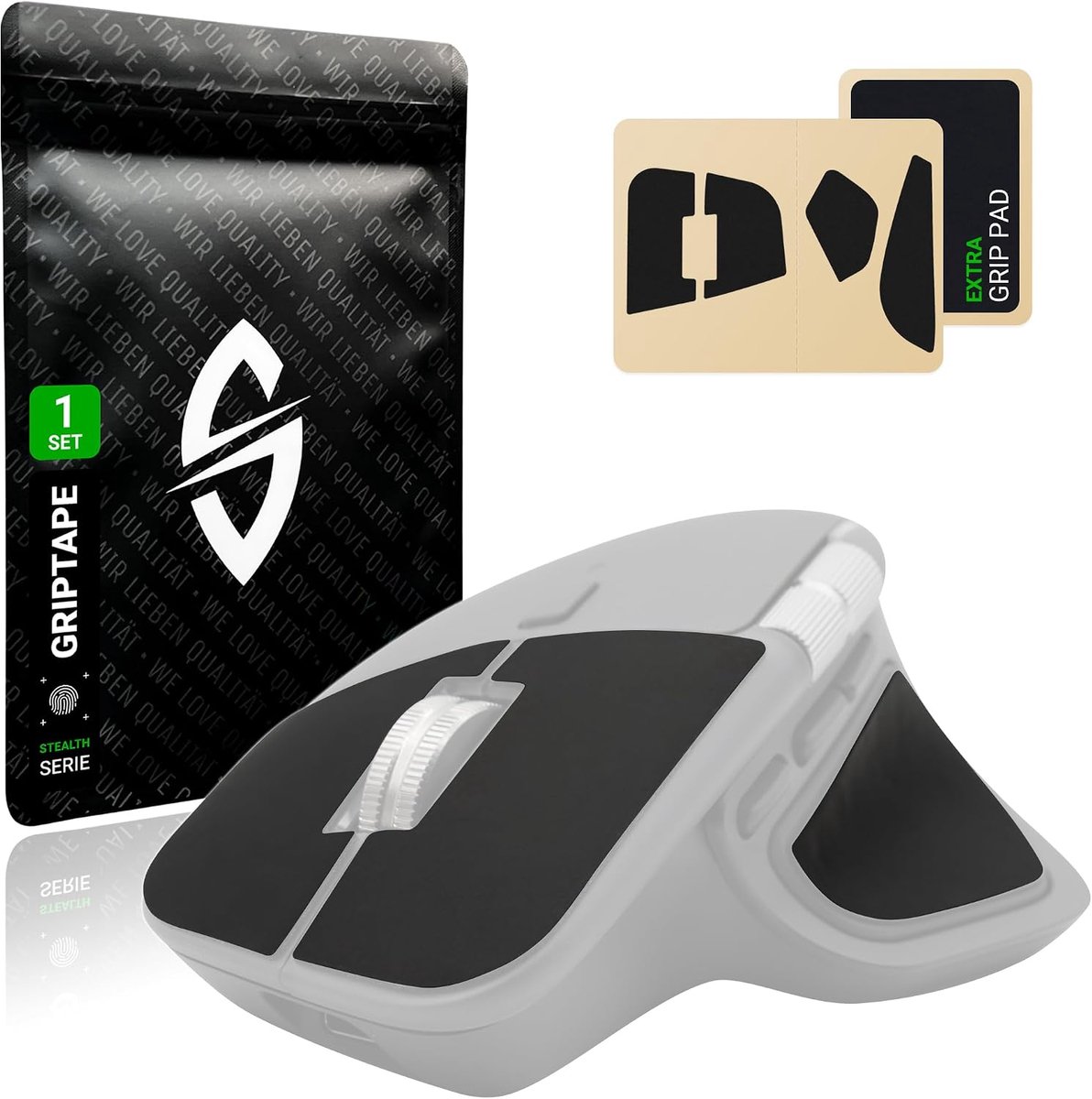 Muismat Grip Tape - Compatibel met Logitech MX Master 4 - Ultra-dun 0.5mm - Voorkomt slipping - SnelShoppen