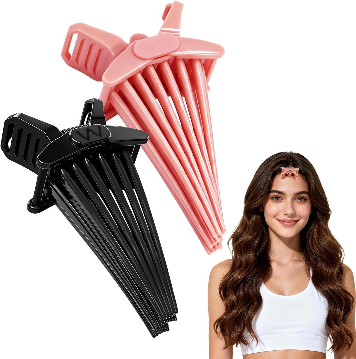 Haarvolume knijper 2 stuks - Draagbare liftende kammen - 13-tand haarvolumeclip - SnelShoppen