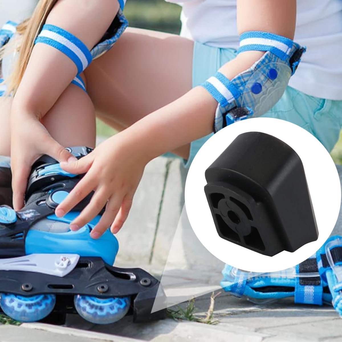 Skate remblokken 2 stuks - universeel - duurzaam - vervangende onderdelen voor inline skates - SnelShoppen