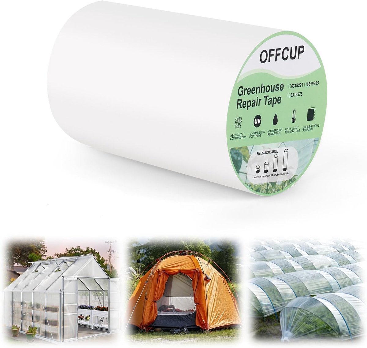 Kasreparatietape 10 cm x 25 m - transparant polyethyleen - UV-bestendig - waterdicht voor folietunnels - SnelShoppen