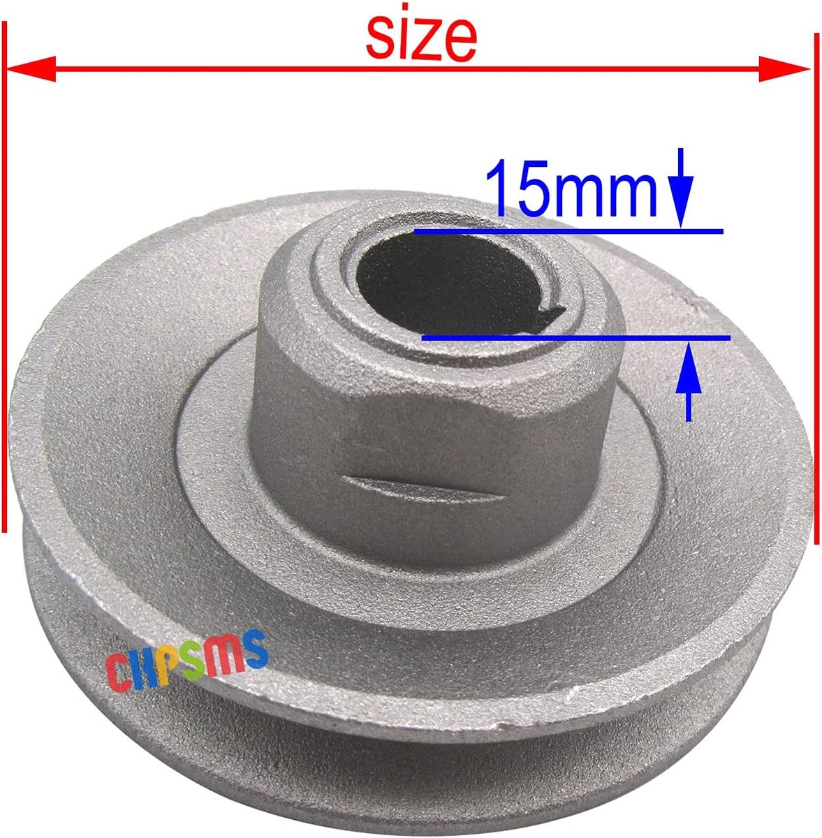 Koppelingsmotor Pulley 120MM - Vervanging voor industriële naaimachines - Geschikt voor diverse merken - SnelShoppen