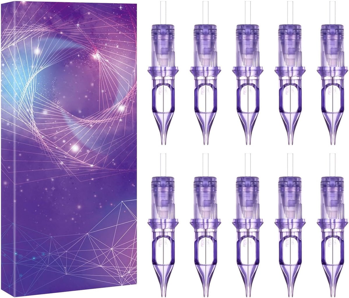 Tattoo cartridges 3RL - 10 stuks - roestvrij staal - veilig en duurzaam - SnelShoppen