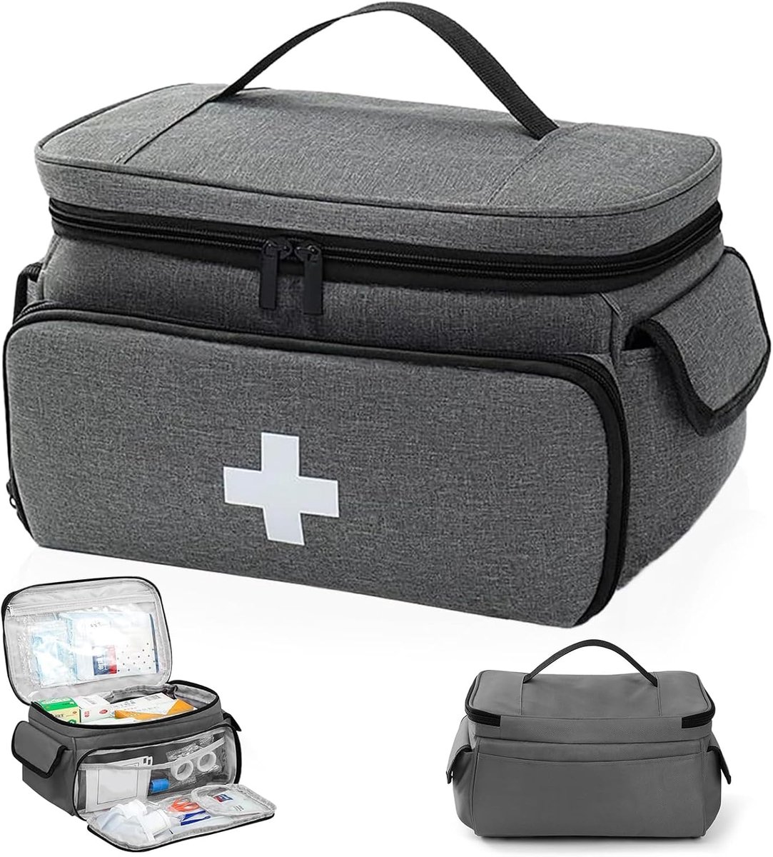 Medicijntas leeg - ruime 28x19x16 cm - waterafstotend Oxford-weefsel - ideaal voor noodgevallen - SnelShoppen