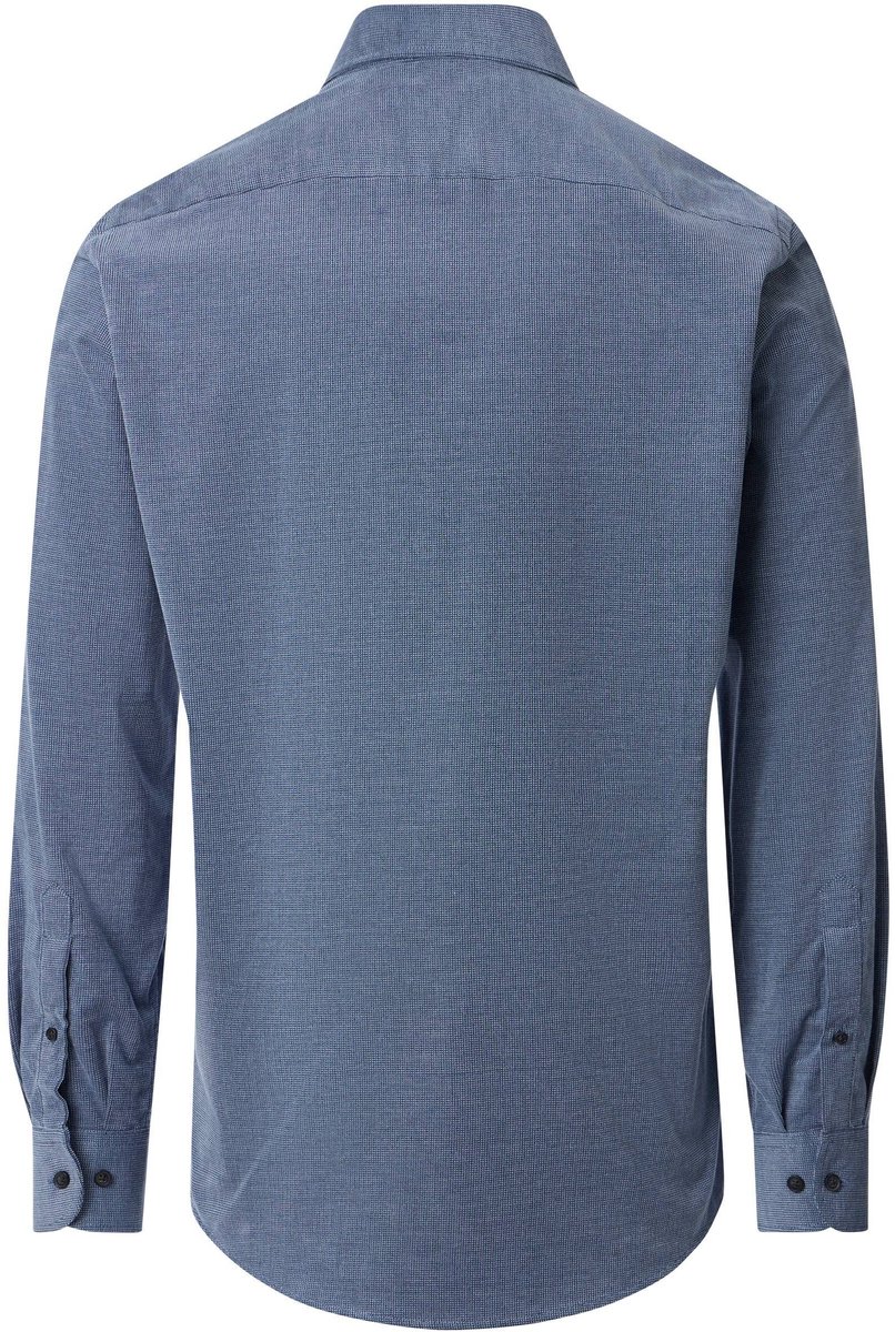 CASA MODA Sport casual fit overhemd - ribfluweel - blauw