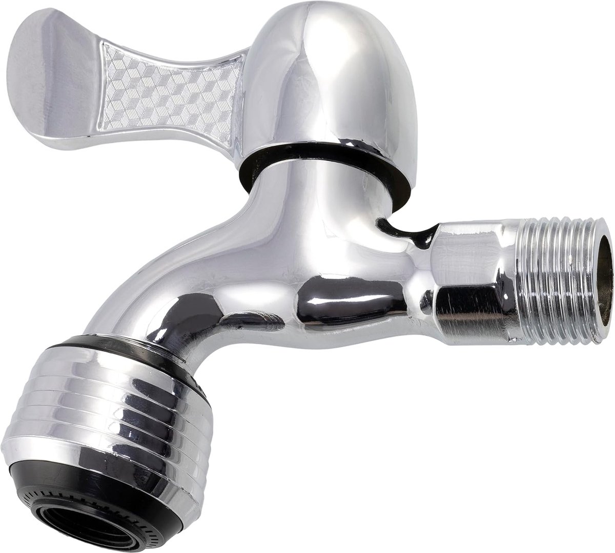 Wandkraan koud water - nickel-plated - voor buitengebruik - ideaal voor tuin of wasruimte - SnelShoppen