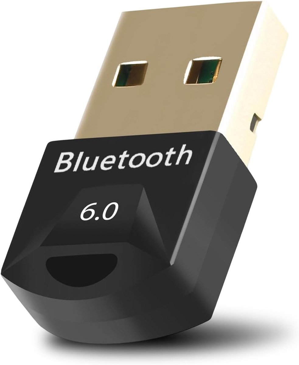 Bluetooth 6.0 adapter USB dongle - ondersteunt 5 apparaten - grote reikwijdte - lage latentie - SnelShoppen
