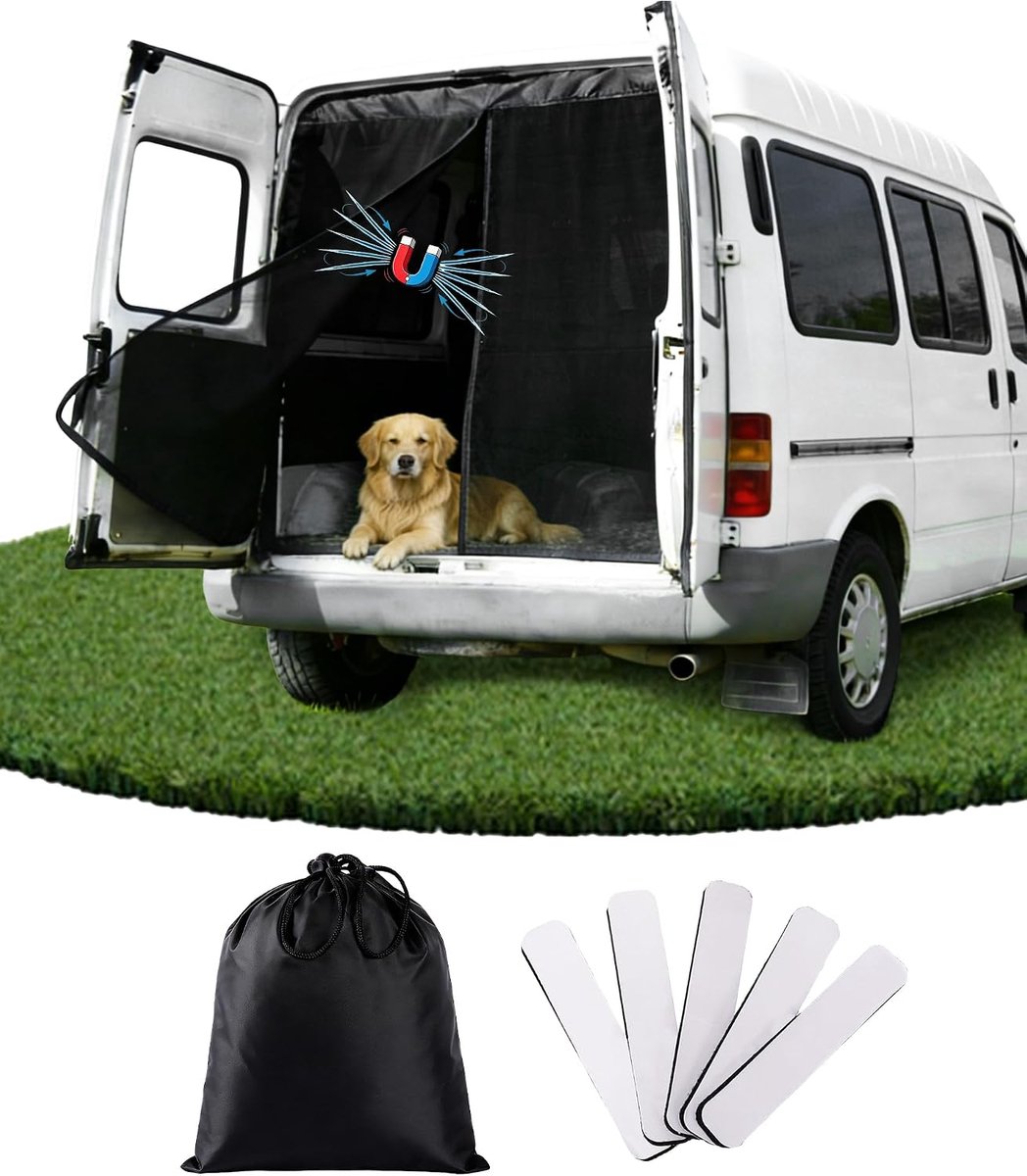 Insectenhor 200 x 170 cm - Met Magneet Sluiting - Geschikt voor Campers en Vans - SnelShoppen