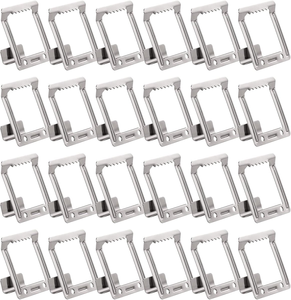 Hengels voor fotolijsten 24 stuks - diepte 15 mm - metalen canvasmontage - eenvoudig bevestigen zonder boren - SnelShoppen