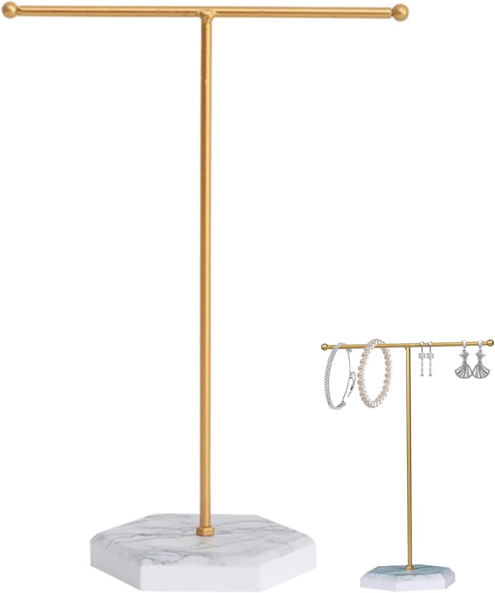 Sieraden Organiser Stand - Goud & Wit - Stijlvol ontwerp - Perfect voor opberging - SnelShoppen
