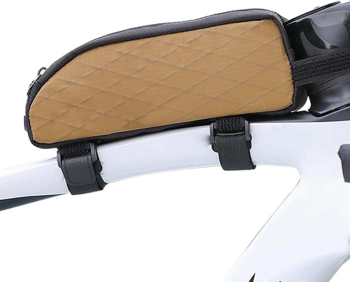 Fiets Voortas - Frametas Gereedschapstas - Fietsen Organiseren - Waterdichte Nylon - 23x9.5x5 cm - Geel