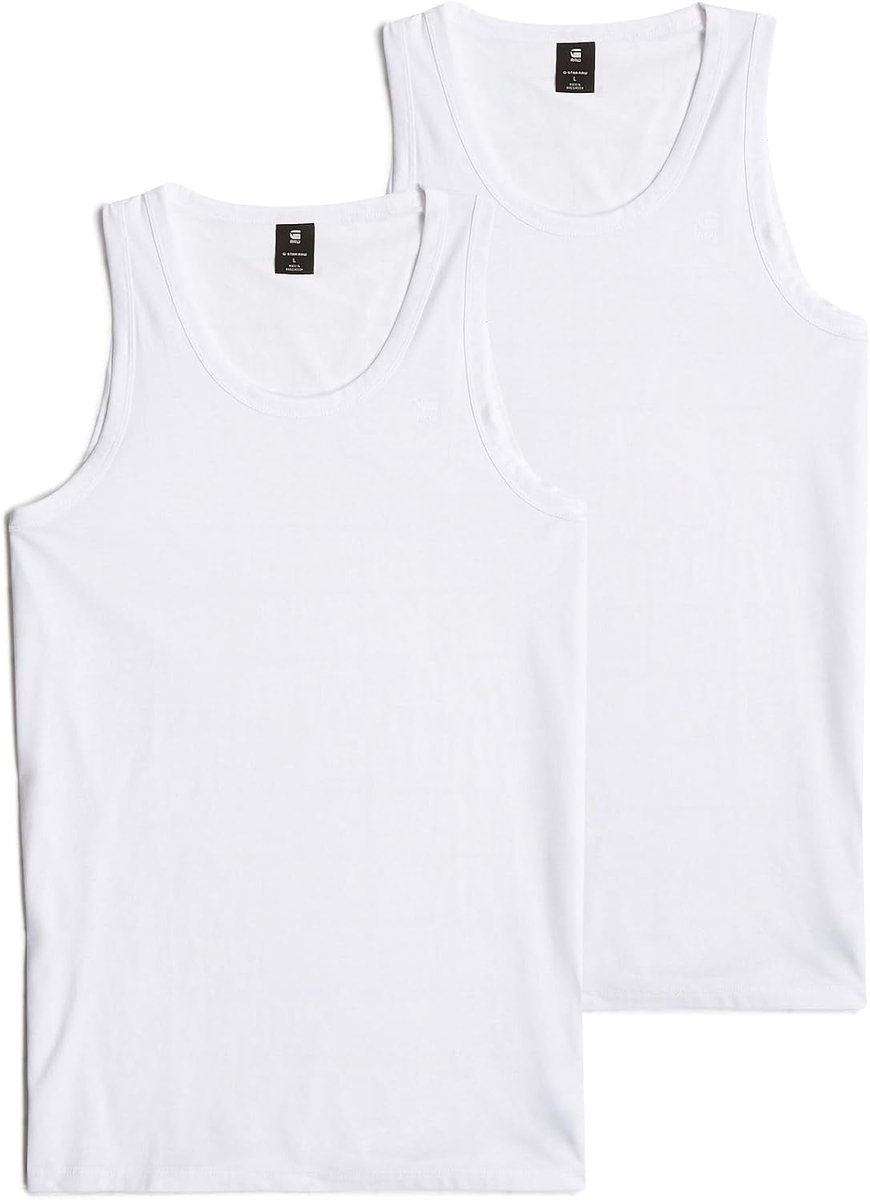 Heren ondershirt 2-pack - Basis tanktop - Ademend katoen - Comfortabel voor dagelijks gebruik - SnelShoppen