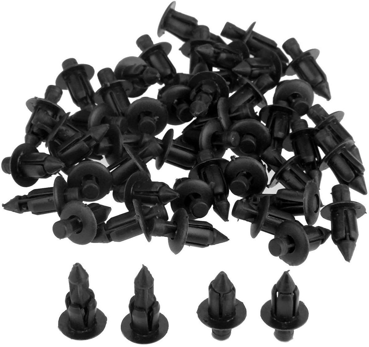 Plastic Rivets 6mm - Premium Nylon en Plastic - Universele Montageclips - Perfect voor Auto en Fiets - ShopVlot