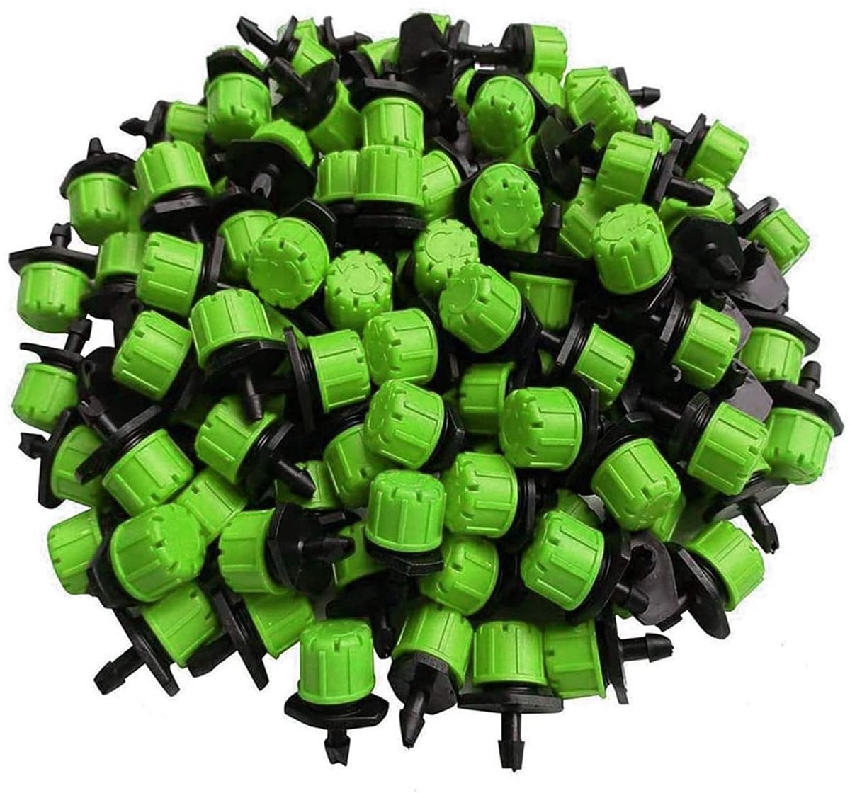 Micro druppels irrigatiesysteem 100 stuks - 1/4 inch verstelbaar - anti-verstopping druppelaar - efficiënte bewatering - ShopVlot