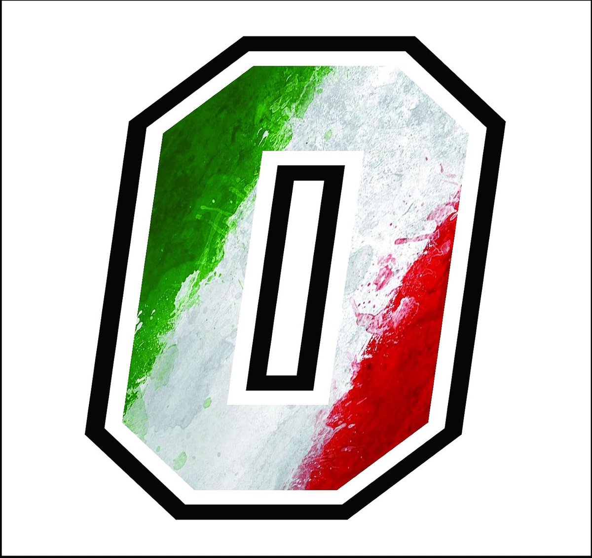 Sticker Gara 12cm - Italiaanse vlag - Cross racing car - Perfect voor auto en motor - ShopVlot