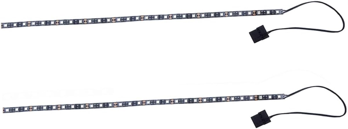 LED Strip Geel Computerlicht 50cm - 2 Stuks - Flexibele Verlichting - Voor PC Behuizing - ShopVlot